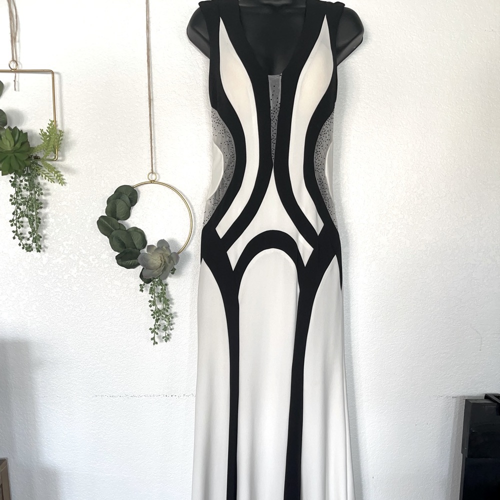 NEW B/W Prom Dress